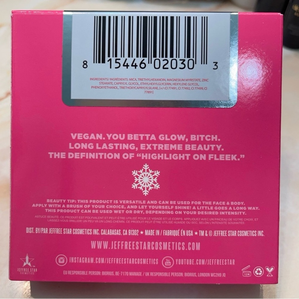 Jeffree Star Cosmetics ~ ‘ICE COLD’ Skin Frost Highlighter Powder ~ FS ~ NIB - Picture 9 of 12